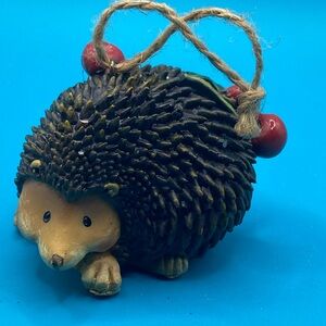 Vintage Hedgehog Brown Ornament NWOT